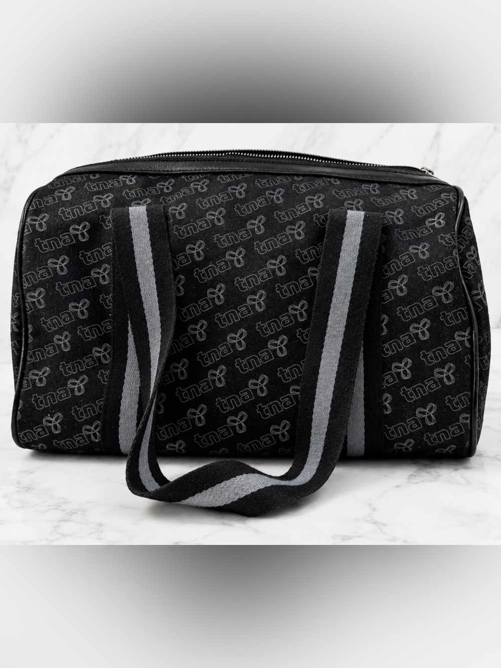 TNA Aritzia Canvas Logo Duffel Bag - Y2K, Grey